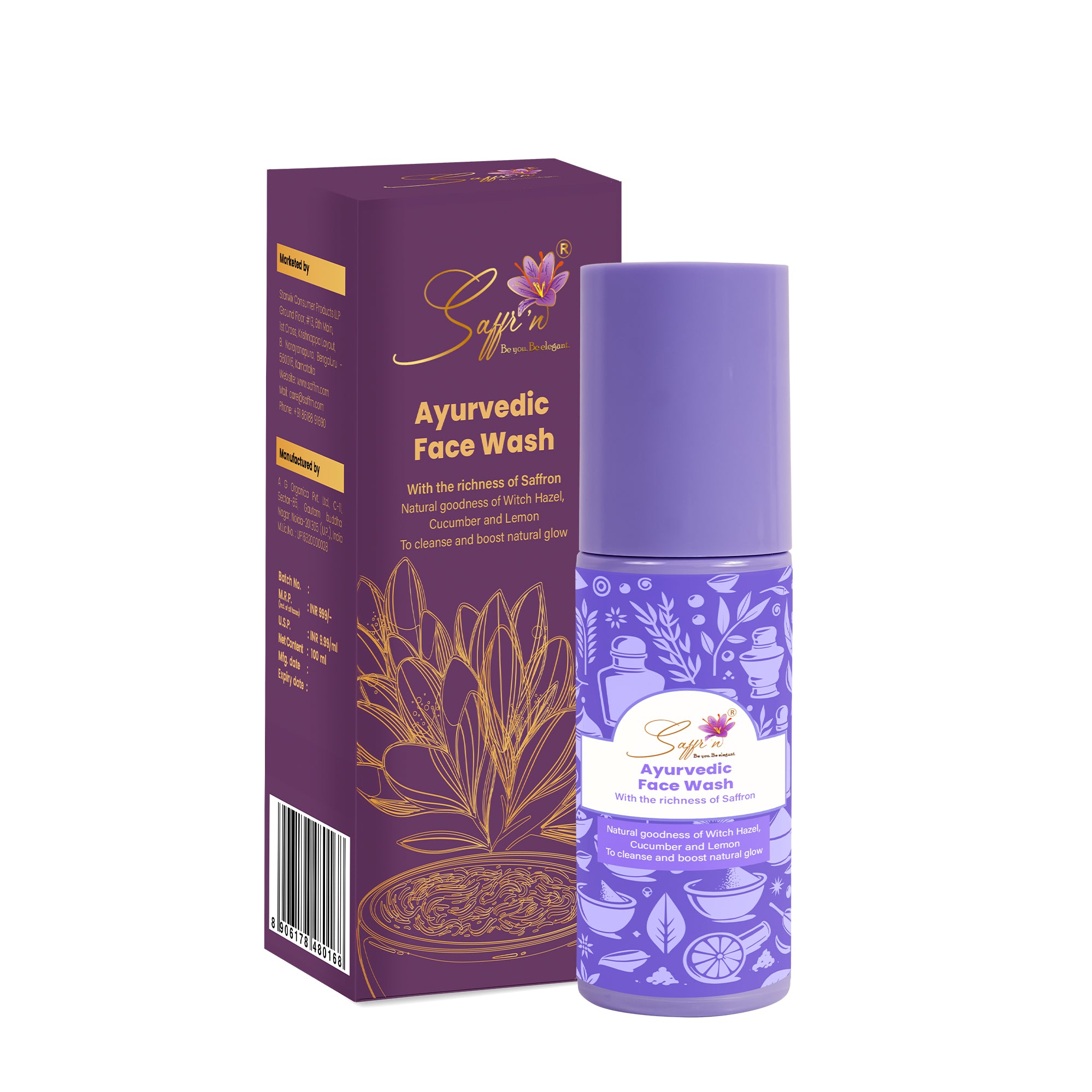 Saffr'n Ayurvedic Face Wash
